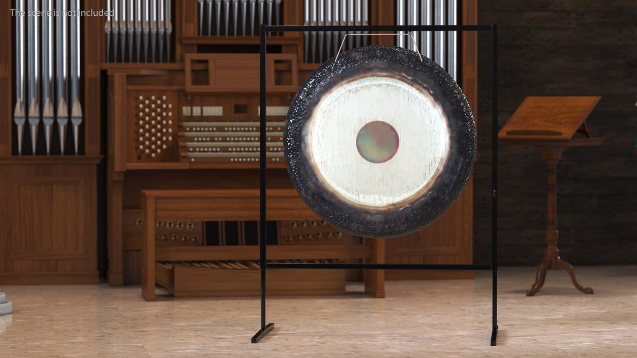 3D model Symphonic Gong 40 inch Square Stand