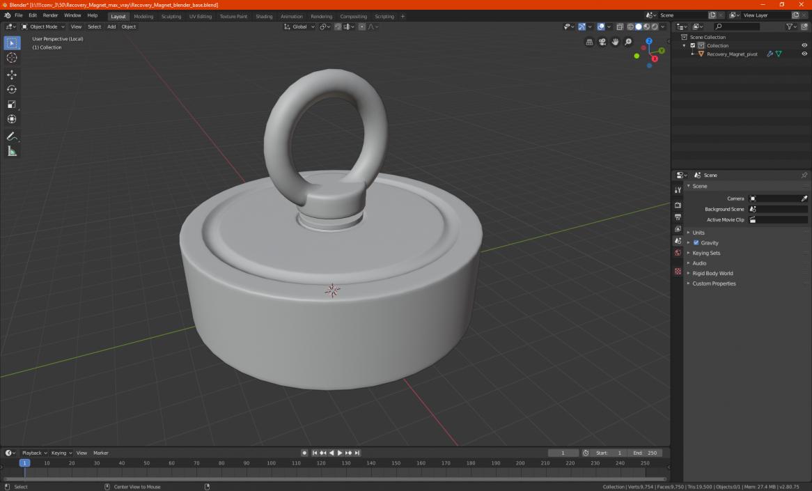 3D model Recovery Magnet