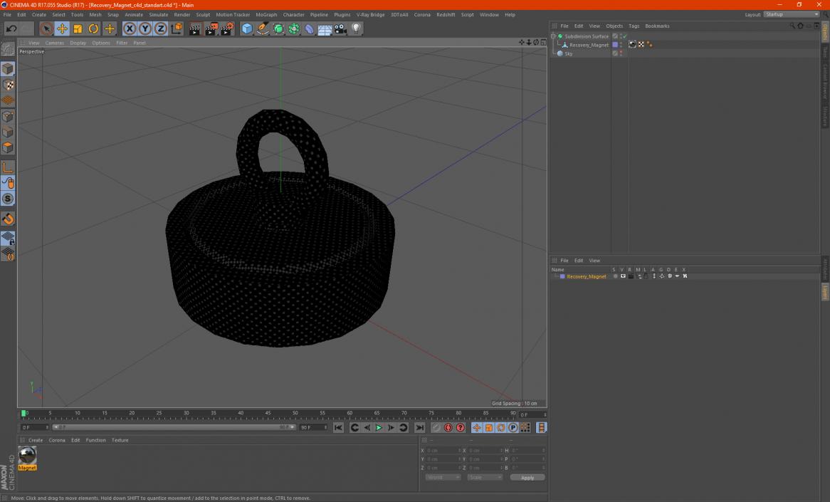 3D model Recovery Magnet