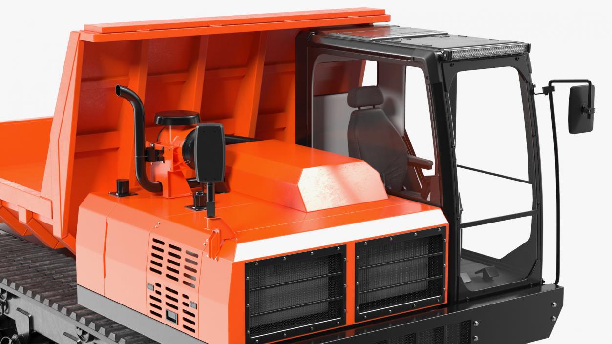 Dump Truck Carrier Orange New 3D model