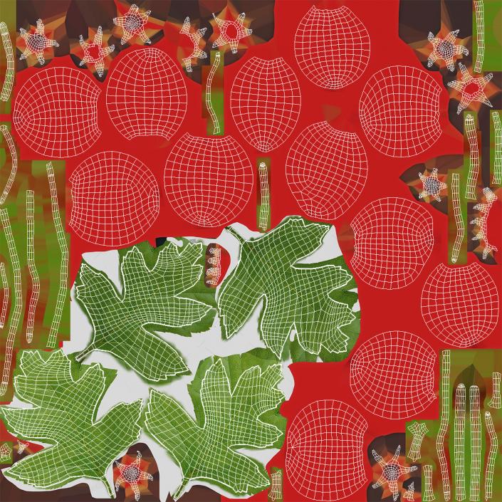 Berry Branches Collection 2 3D