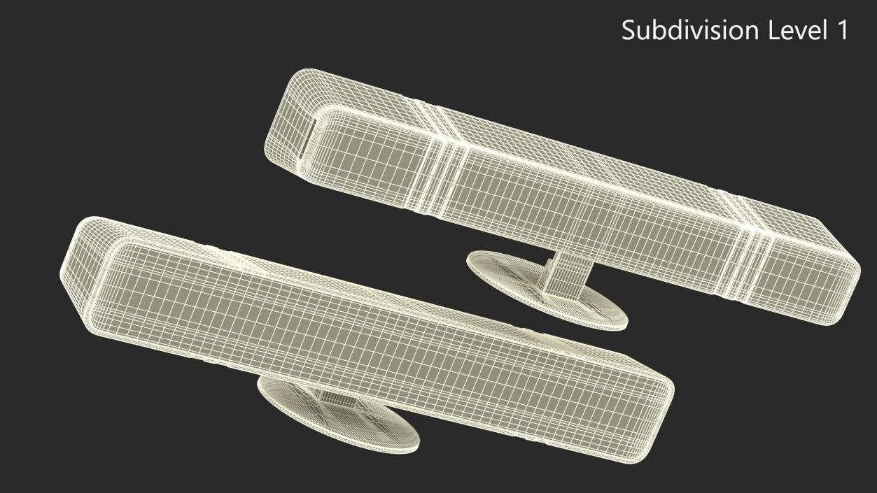 3D Horizontal Backlight Lamp Switched Off model