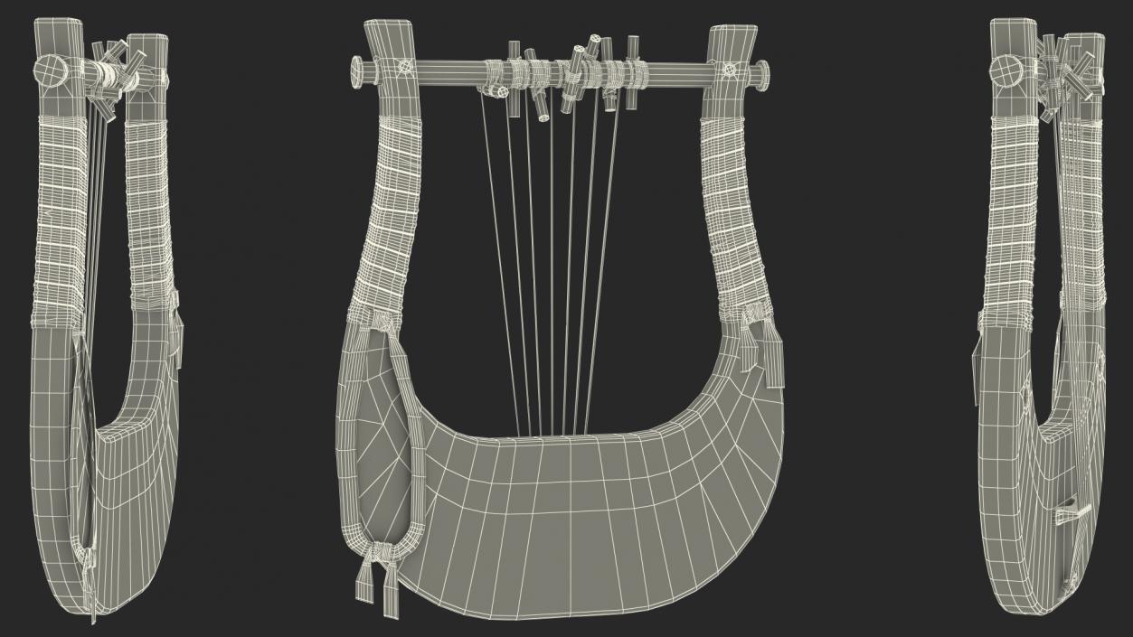 3D Greece Stringed Instruments Collection model