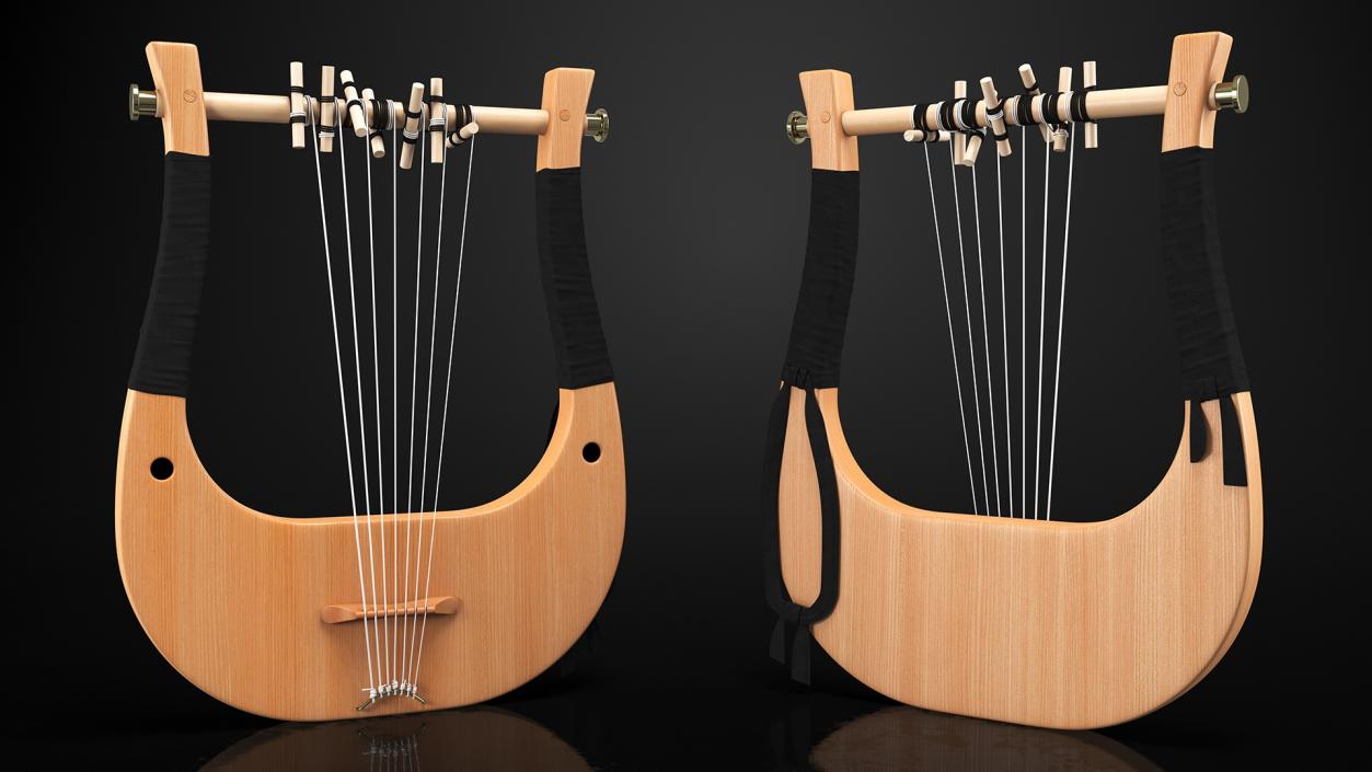 3D Greece Stringed Instruments Collection model