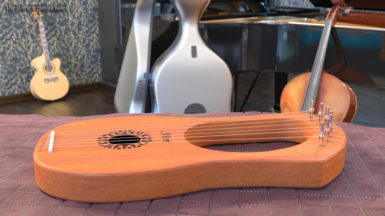 3D Greece Stringed Instruments Collection model