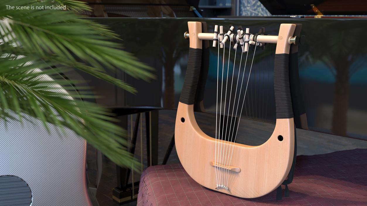 3D Greece Stringed Instruments Collection model