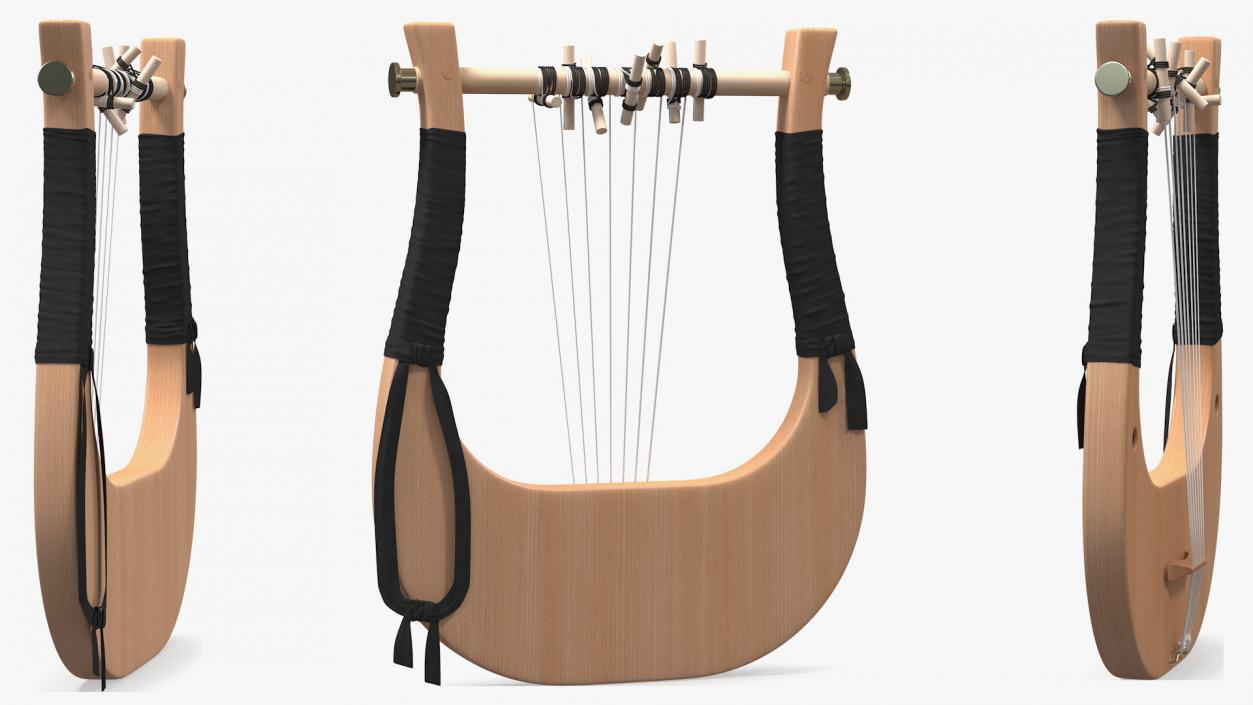 3D Greece Stringed Instruments Collection model