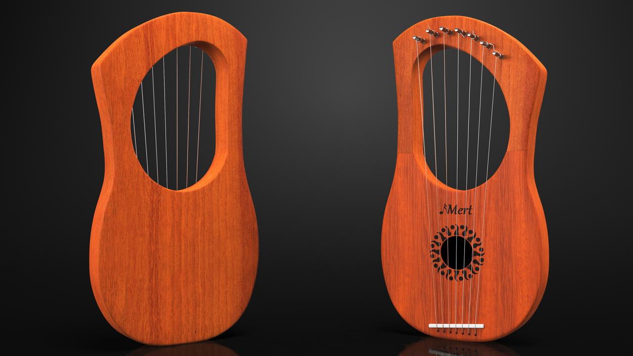 3D Greece Stringed Instruments Collection model