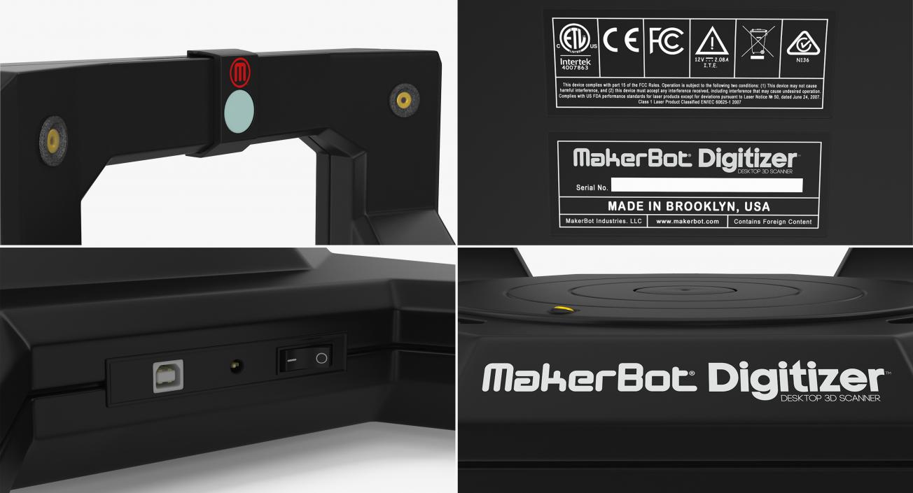 Desktop 3D Scanner MakerBot Digitizer 3D