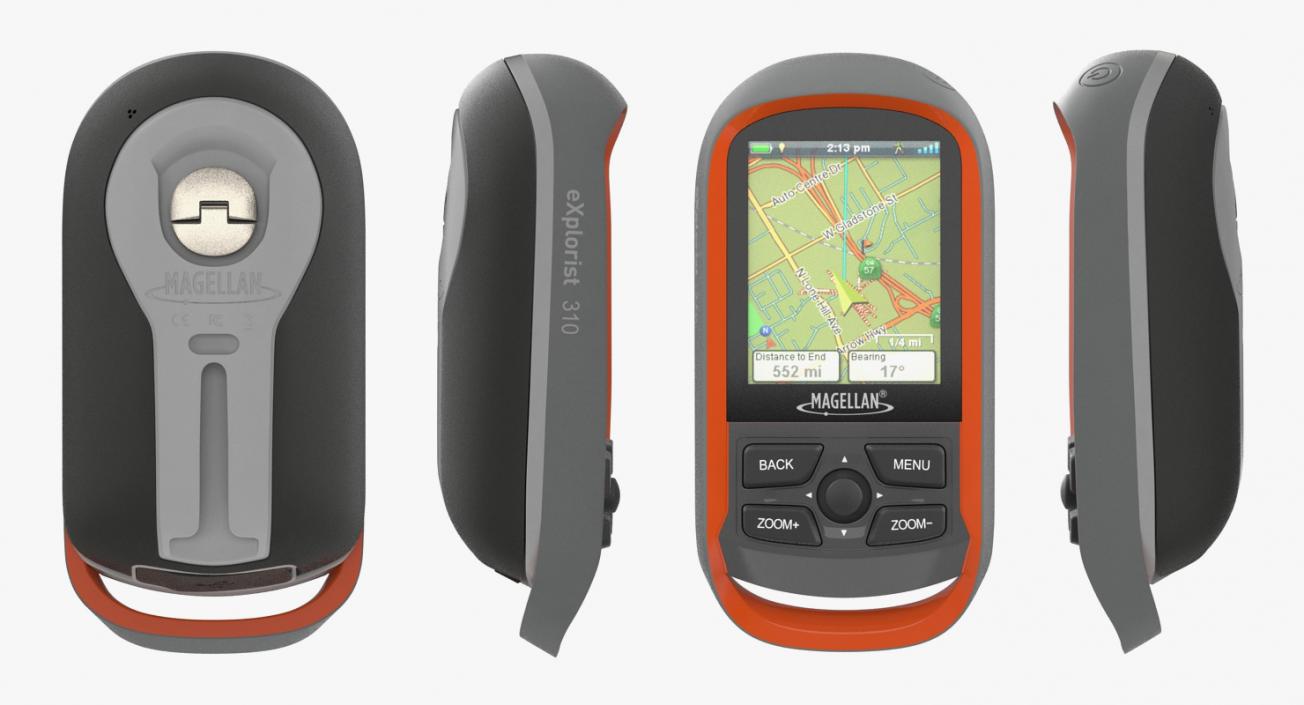 Waterproof Hiking GPS Magellan Explorist 310 3D model