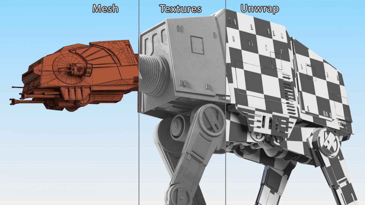 3D model Walk AT-AT Star Wars