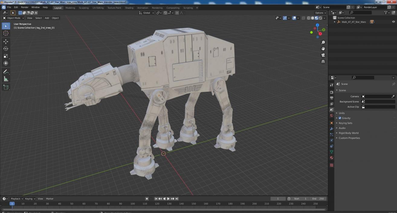 3D model Walk AT-AT Star Wars