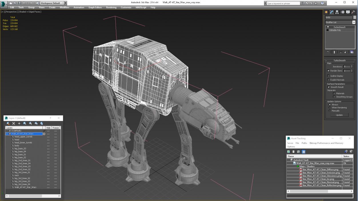 3D model Walk AT-AT Star Wars