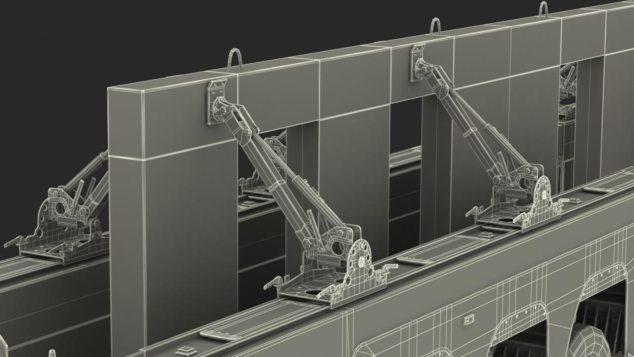 Faymonville Prefamax Inloader Semi Trailer with Concrete Panel 3D