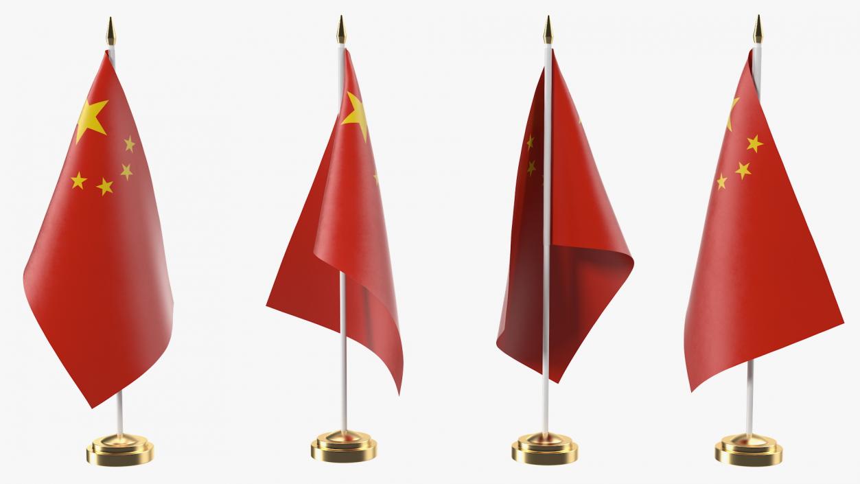 3D Table Flag China