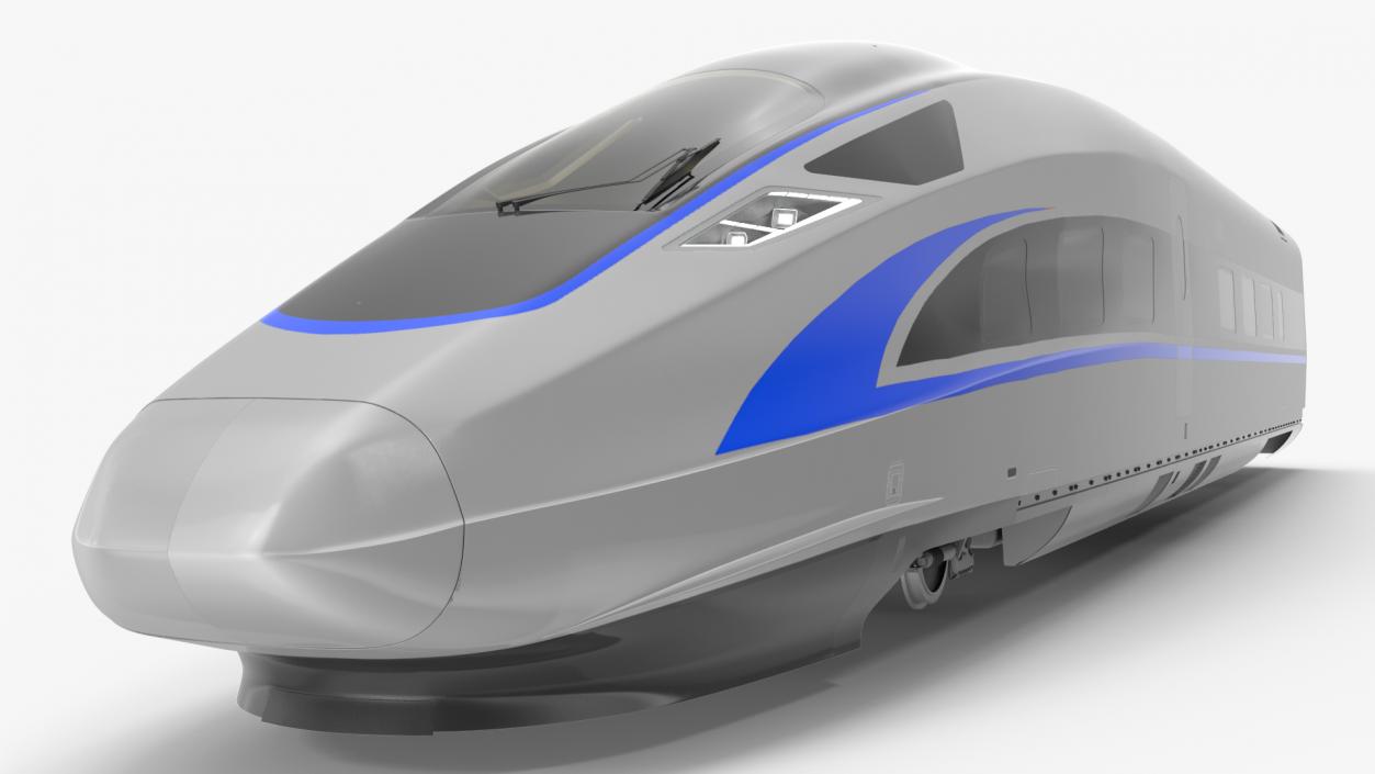 High Speed Bullet Train Locomotive Head 3D model