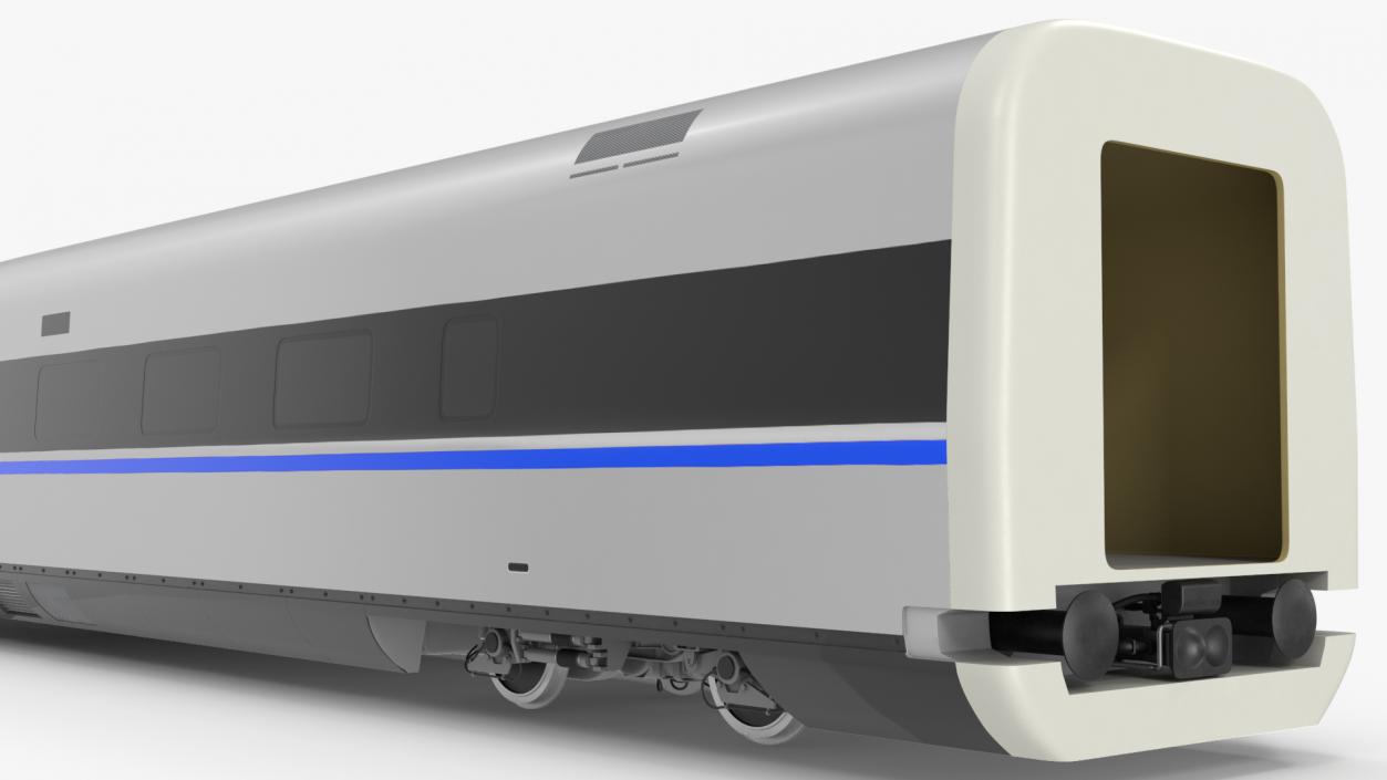 High Speed Bullet Train Locomotive Head 3D model