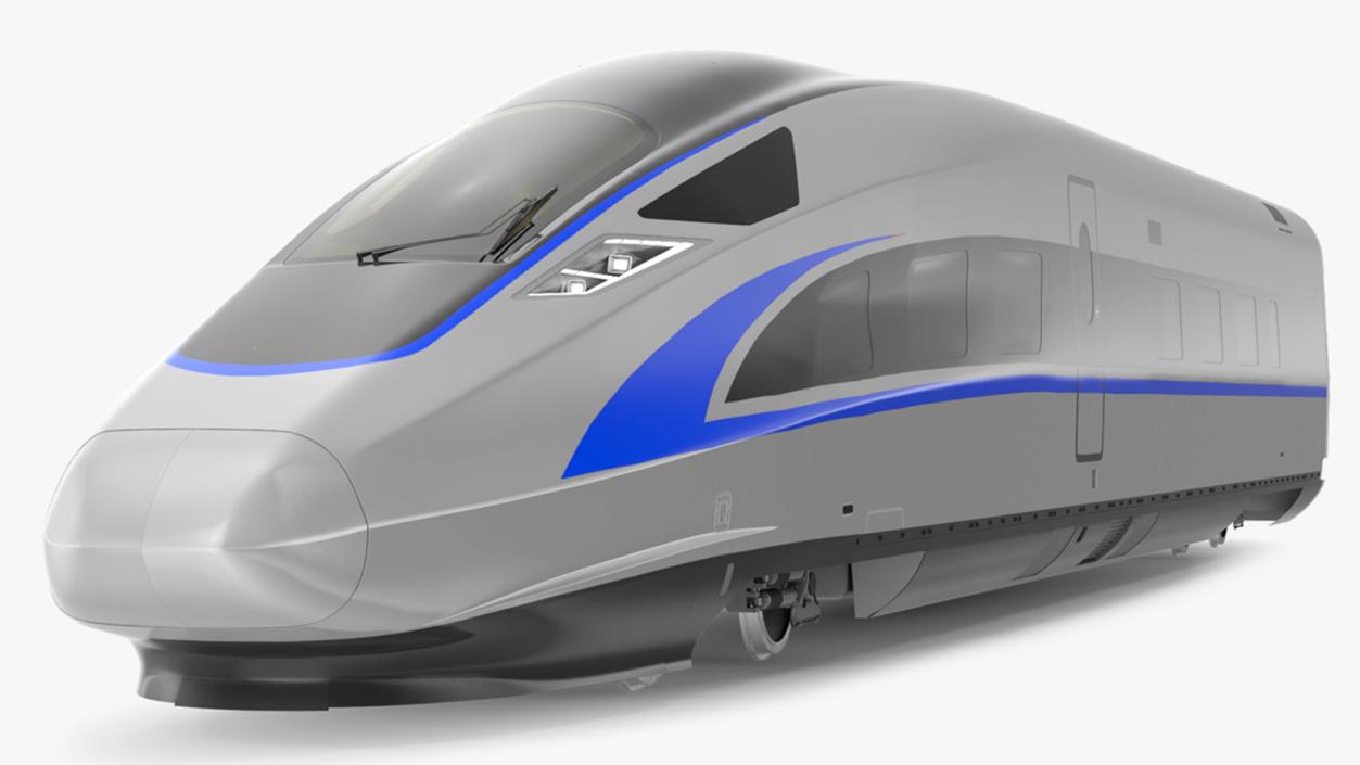 High Speed Bullet Train Locomotive Head 3D model