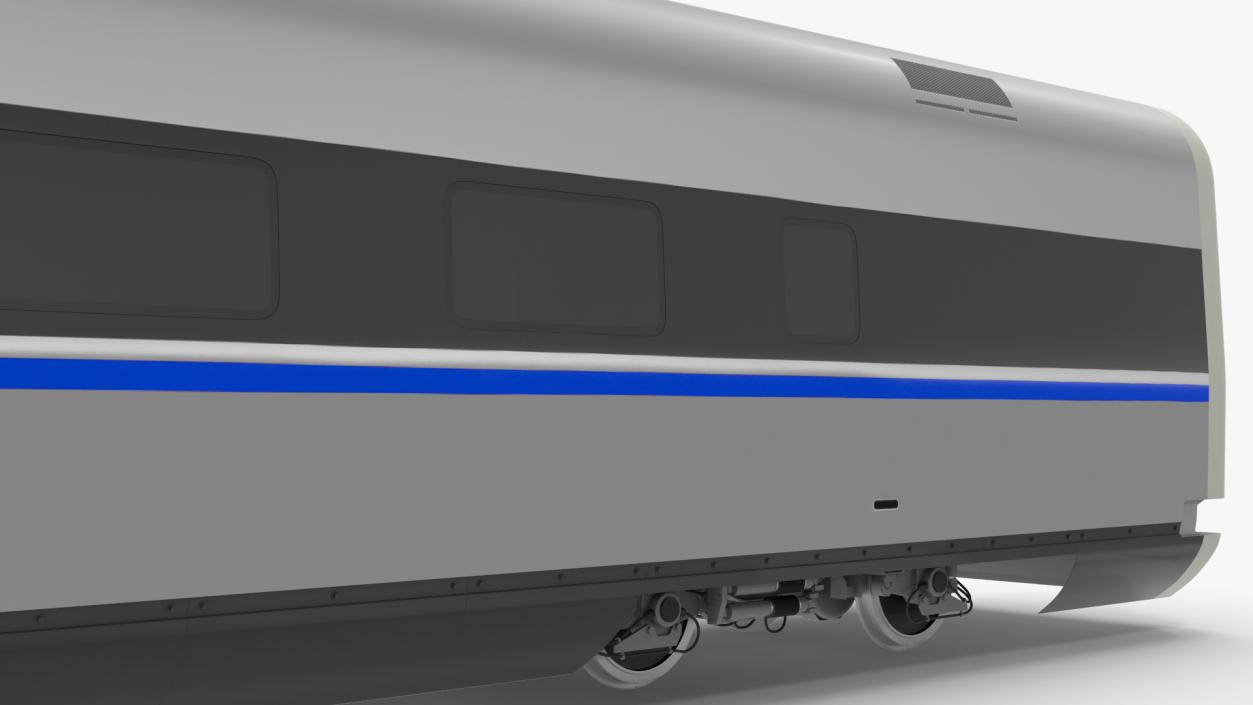 High Speed Bullet Train Locomotive Head 3D model