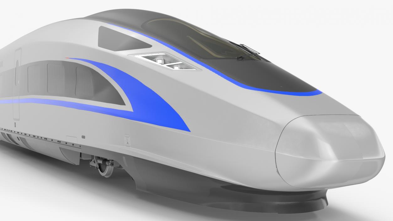 High Speed Bullet Train Locomotive Head 3D model