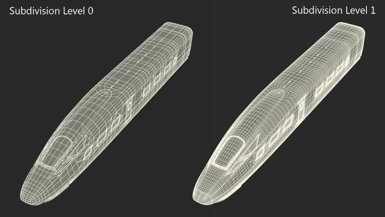 High Speed Bullet Train Locomotive Head 3D model