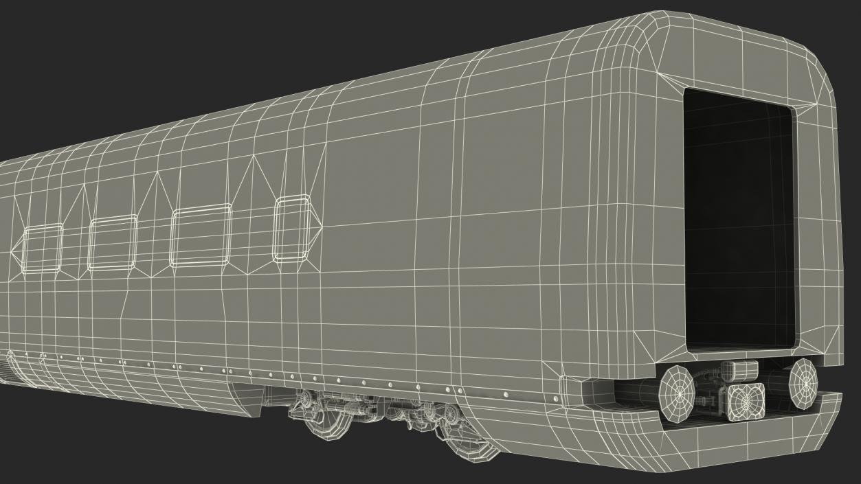 High Speed Bullet Train Locomotive Head 3D model