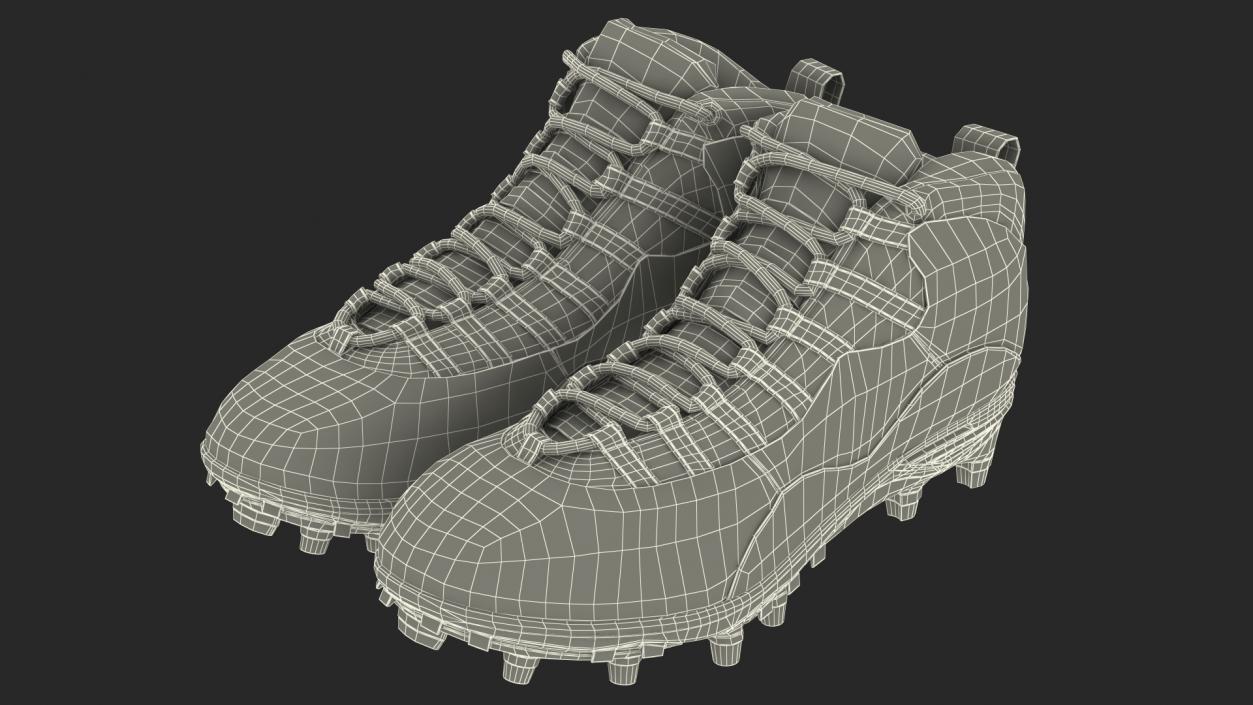 3D model Air Jordan 10 Baseball Cleats Black