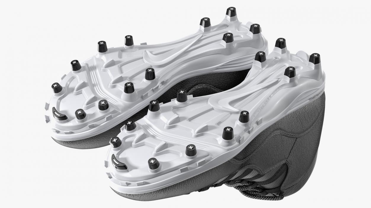 3D model Air Jordan 10 Baseball Cleats Black