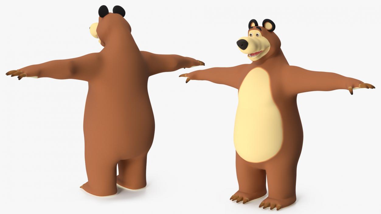 3D model Bear from Masha and the Bear T-pose