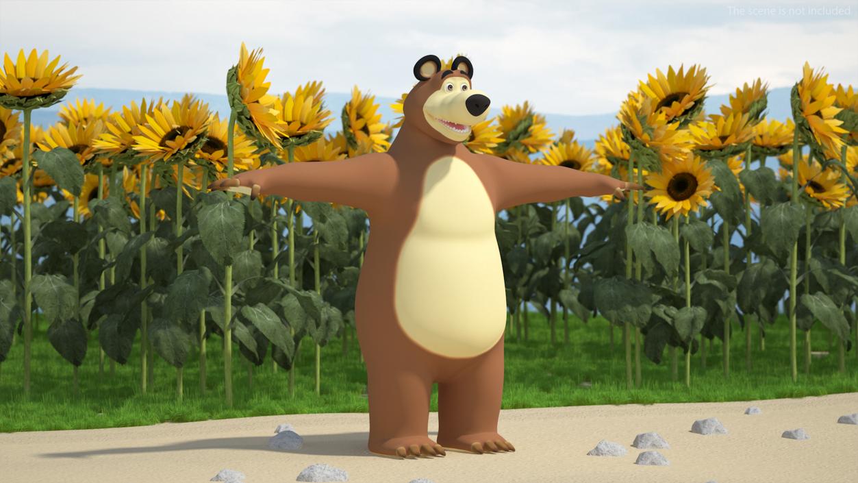 3D model Bear from Masha and the Bear T-pose