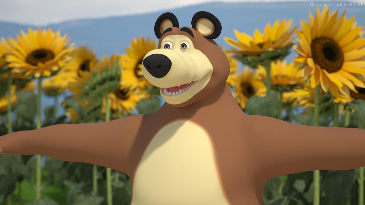 3D model Bear from Masha and the Bear T-pose