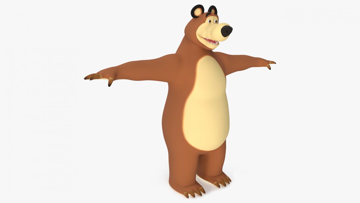 3D model Bear from Masha and the Bear T-pose