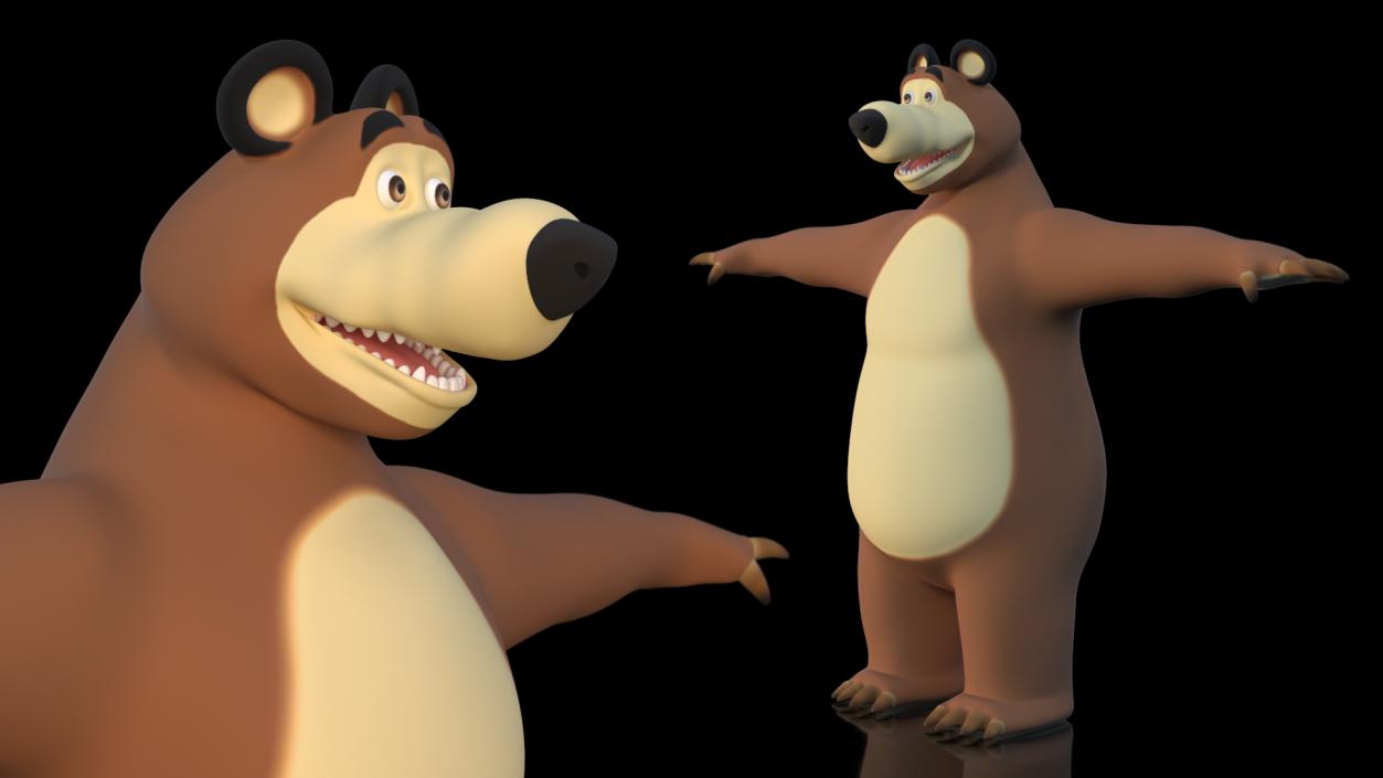 3D model Bear from Masha and the Bear T-pose