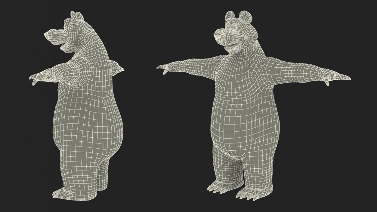 3D model Bear from Masha and the Bear T-pose