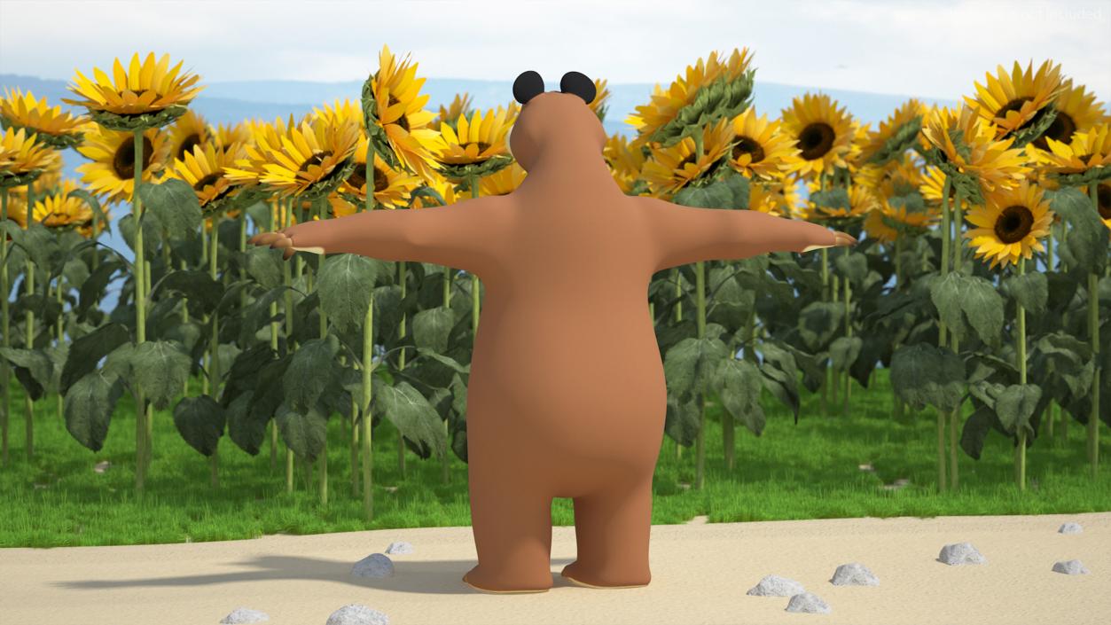 3D model Bear from Masha and the Bear T-pose