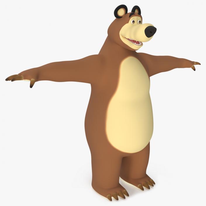 3D model Bear from Masha and the Bear T-pose