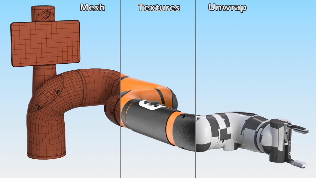 3D Collaborative Robot Rigged