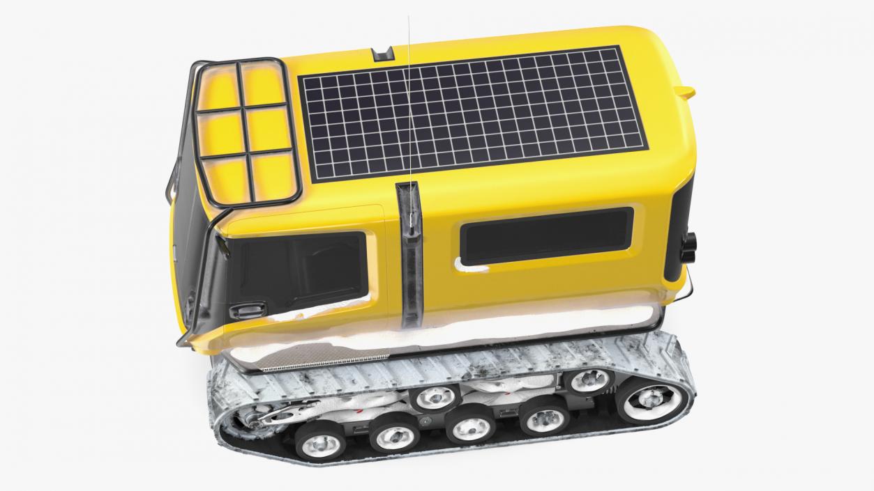 3D model Arctica Exploration Vehicle Snowy Yellow