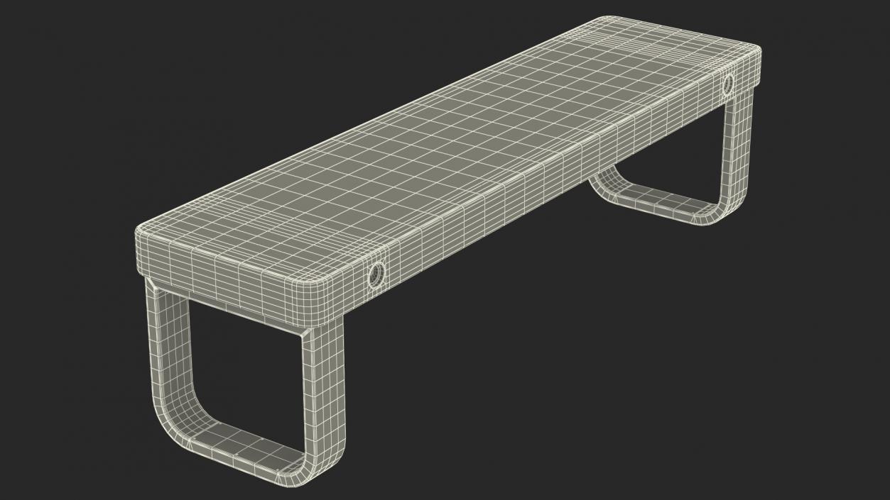 Street Benches Big Collection 3D model