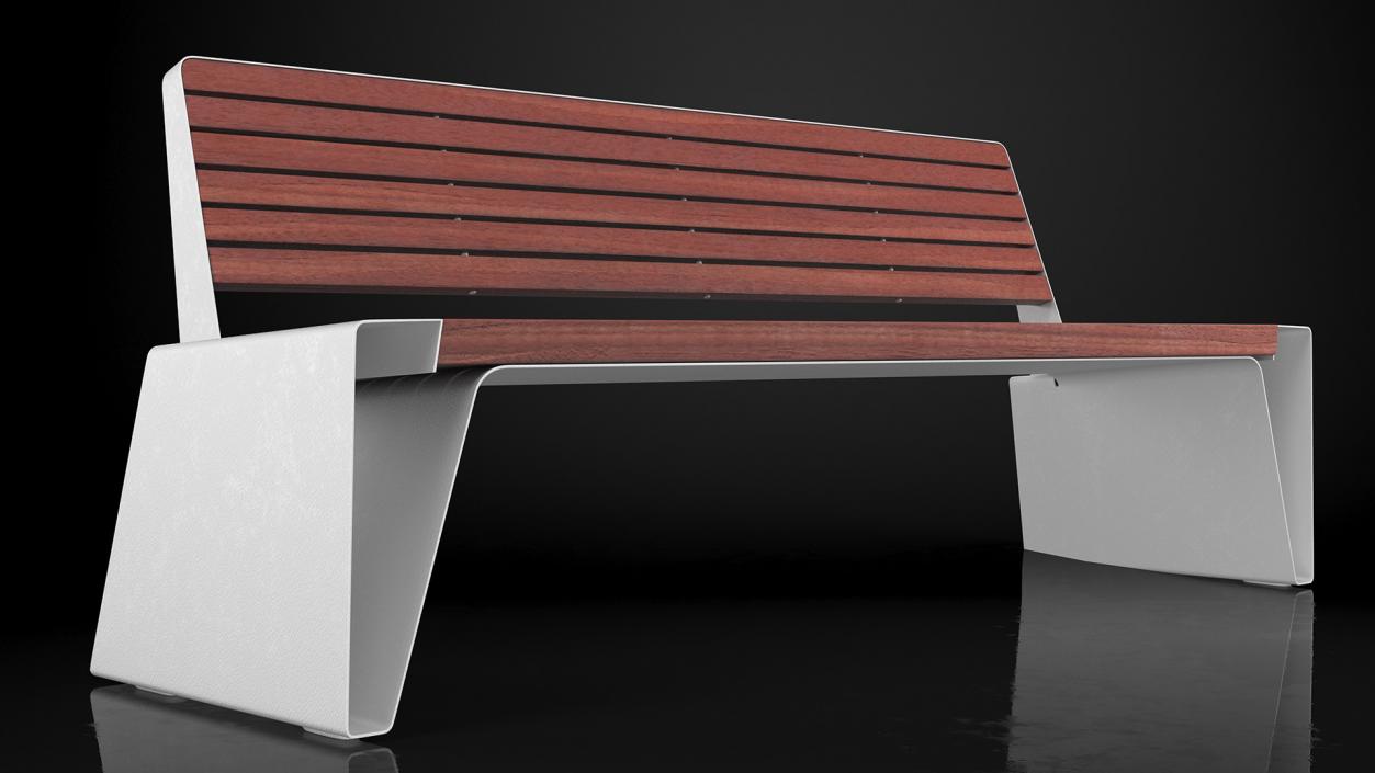 Street Benches Big Collection 3D model