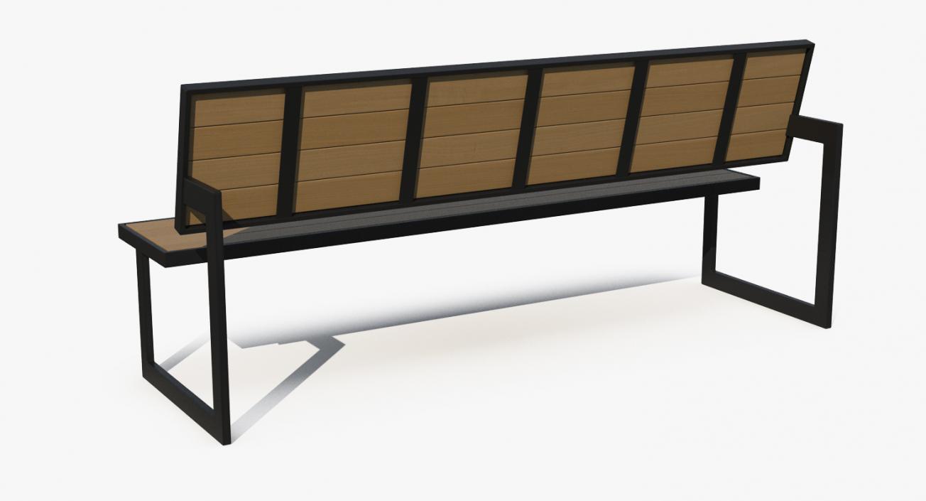 Street Benches Big Collection 3D model