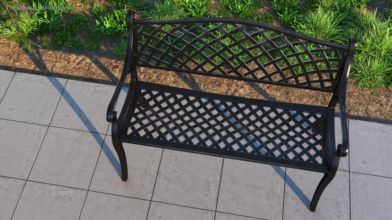 Street Benches Big Collection 3D model