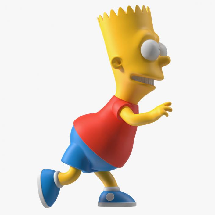 3D Bart Simpson Character Rigged for Maya model