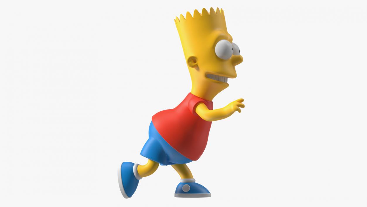 3D Bart Simpson Character Rigged for Maya model