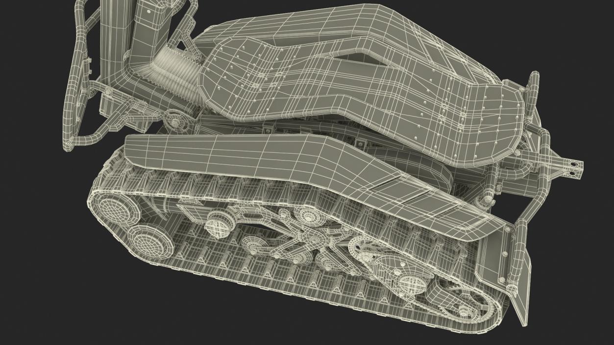 3D model Stands Up Tracked Scooter