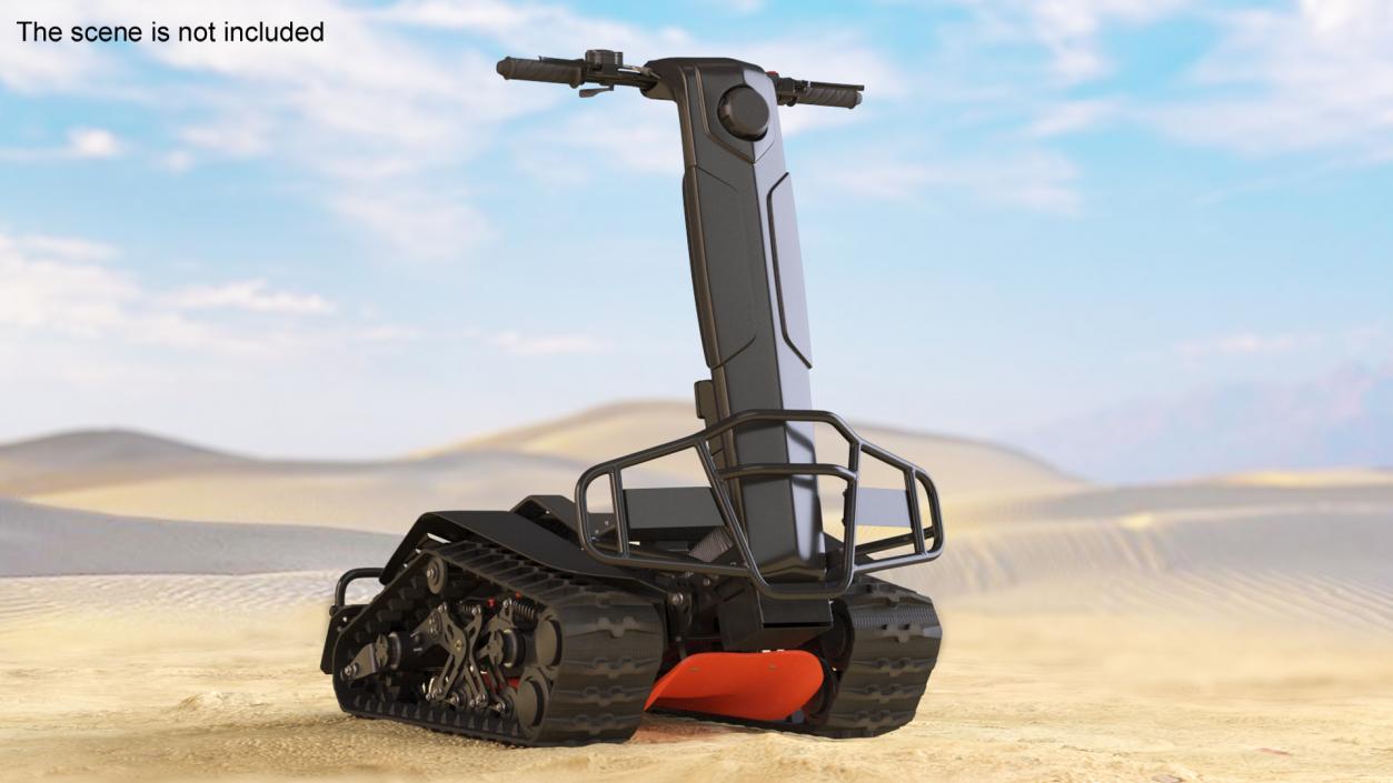 3D model Stands Up Tracked Scooter