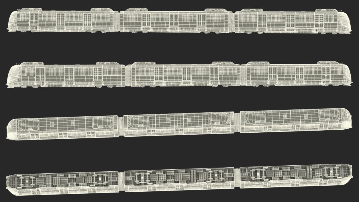 3D VLT Train Rigged