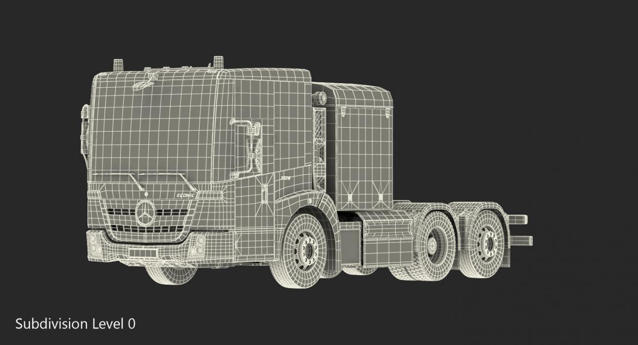 3D model Tractor Truck 6x4 Generic