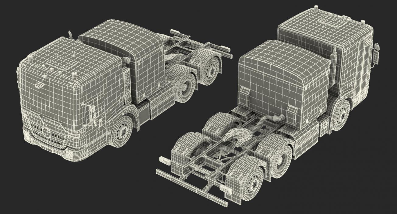 3D model Tractor Truck 6x4 Generic