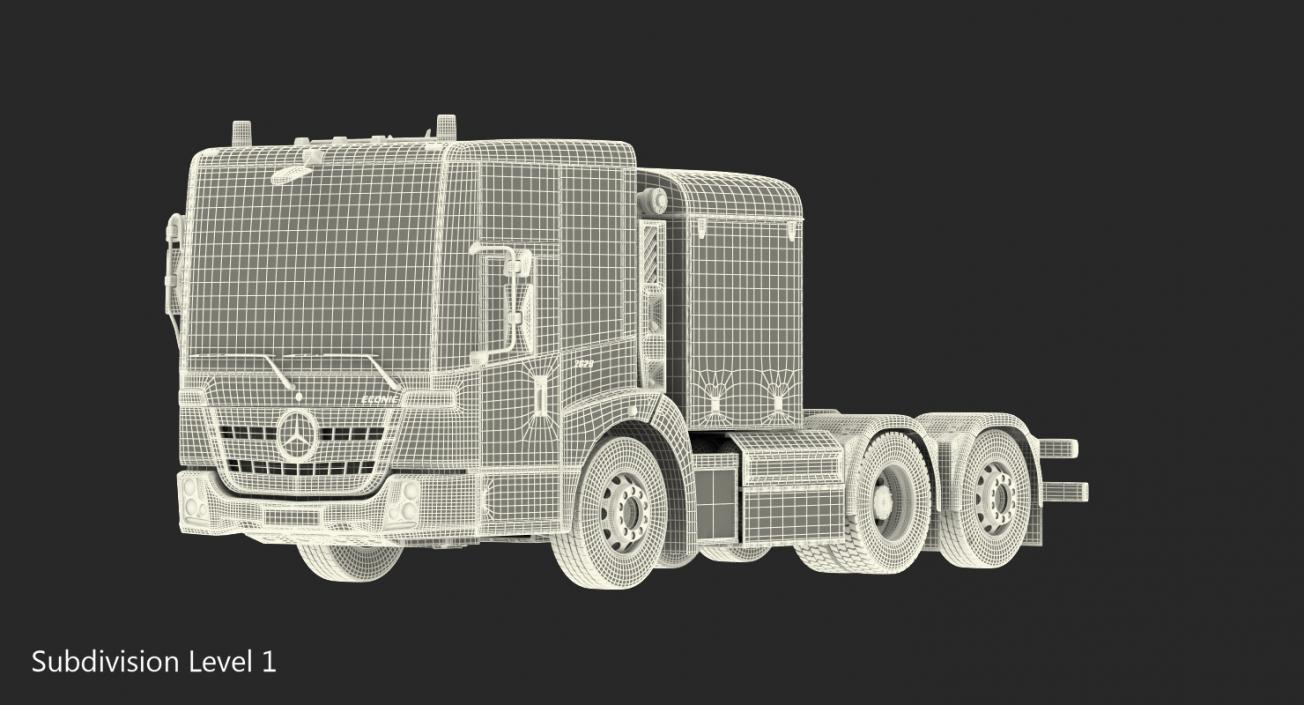 3D model Tractor Truck 6x4 Generic